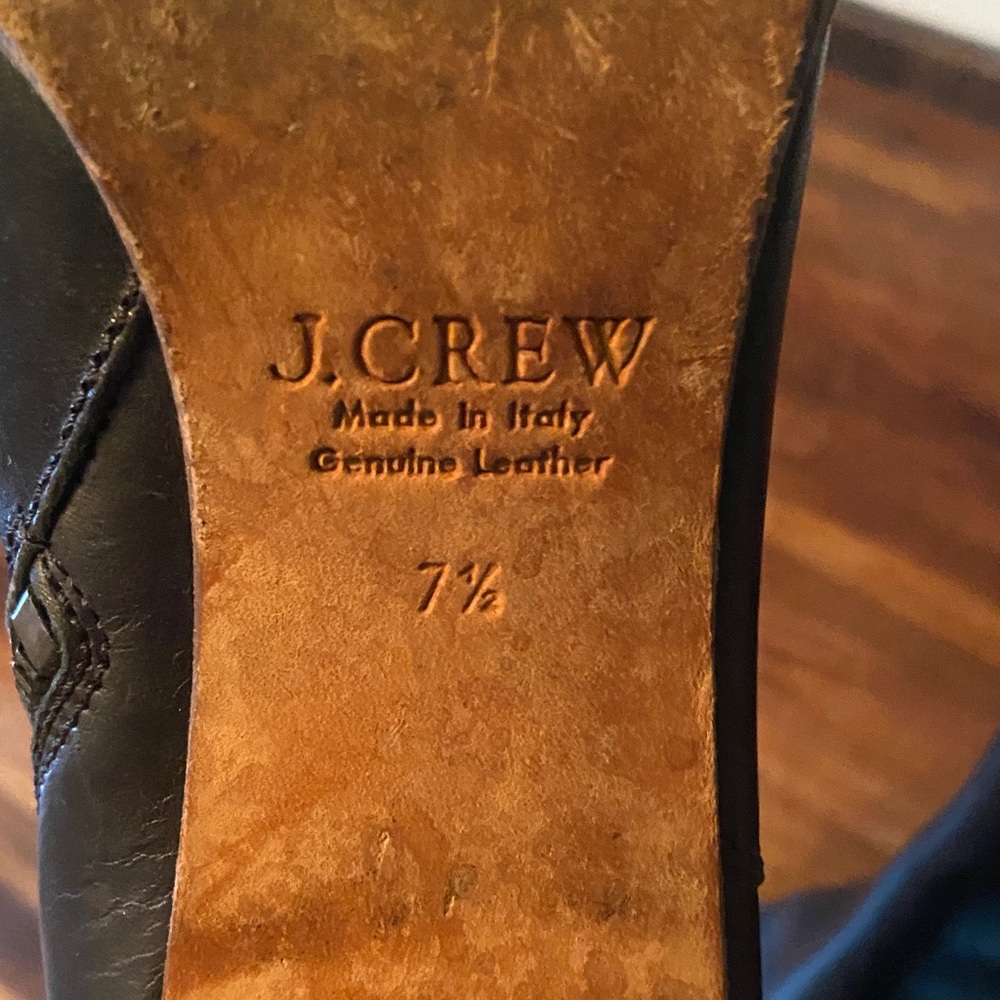 J. Crew Black Heeled Boots - Picture 2 of 2